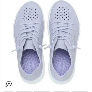 CROCS Lavender Lace-Up Perforated Women's Sneakers